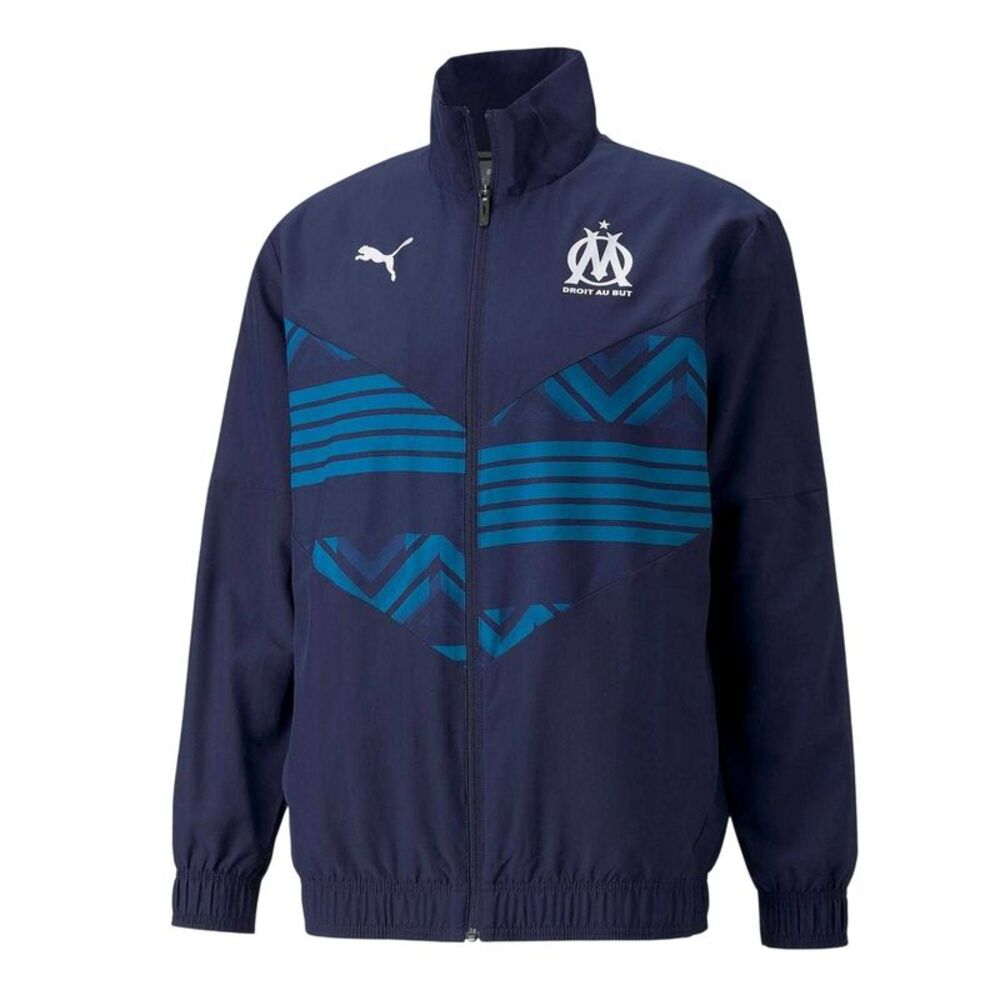 Puma Mens Prematch Olympique De Marseille FC Jacket / Navy